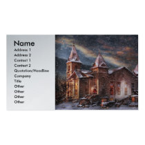 Winter - Clinton, NJ - Silent Night  business cards