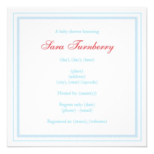 Winter Clothesline | Sprinkle Shower Invitation