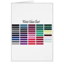 Winter Color Chart Card