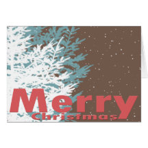 Winter Colours Christmas Card