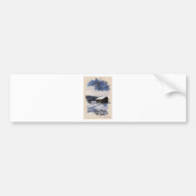 winter cottage2 bumper sticker