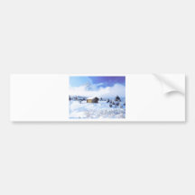 winter cottage x bumper stickers