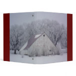 Winter Country Barn Avery Binder