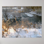 Winter Creekside Poster