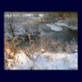 Winter Creekside Poster