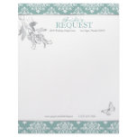 Winter Damask Letter Head letterhead