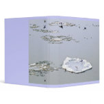 winter - danube river in frosty day binder