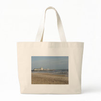 Winter day on Bournemouth beach Tote Bag