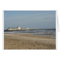 Winter day on Bournemouth beach Cards