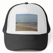 Winter day on Bournemouth beach Hats