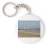 Winter day on Bournemouth beach Keychains