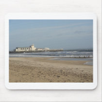 Winter day on Bournemouth beach Mousemat
