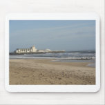 Winter day on Bournemouth beach mousepads