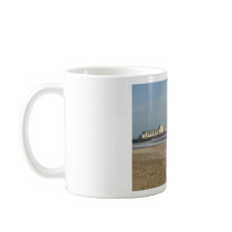 Winter day on Bournemouth beach Coffee Mugs