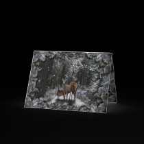 Winter Deer cards by Rockangel1 Winter Deer cards
