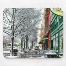 Winter Downtown Mouse Mats