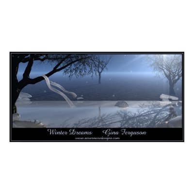 Winter Dreams Print by Gina_Ferguson