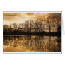 Winter dusk greeting card