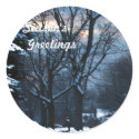 Winter Evening sticker