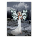 Winter Fairy D4 Blank Fantasy Greeting Card by mrssocolov4 Winter Fairy D4 Blank Fantasy Greeting Card
