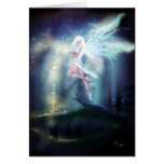 Winter Fairy Fantasy Art Greeting Card, Blank