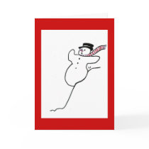 Winter: Falling Snowman cards
