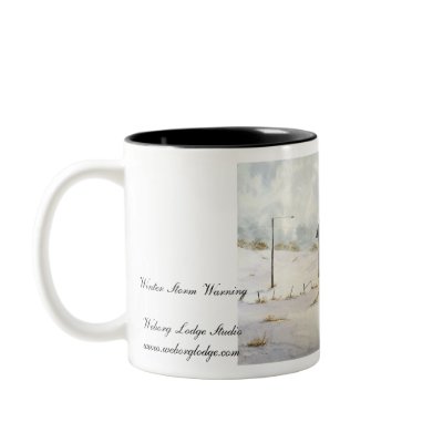 Winter Farm Mug by paintingcoyote36
