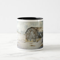 Winter Farm Mug mugs