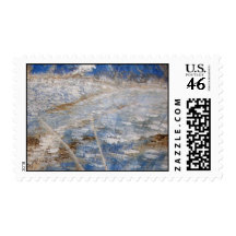 Winter Fields Postage Stamp