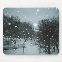 Winter Flakes Mouse Pads