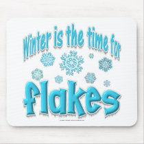 Winter Flakes mousepads by klclewis Winter Flakes mousepads