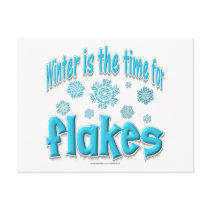 Winter Flakes postcards