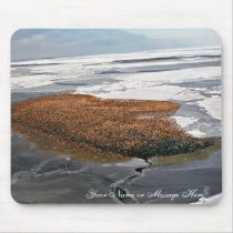 Winter Flock of Spectacled Eiders mousepads by animalpark Winter Flock of Spectacled Eiders mousepads