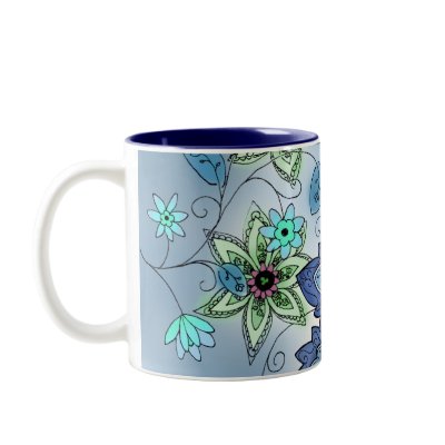 Winter Floral Mug