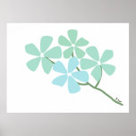 Winter Flower Branch Poster