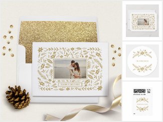 Winter Foliage Gold Holiday Collection