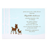 Winter Forest Baby Shower Invitations