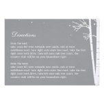 Winter Forest Directions Card invitations