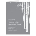Winter Forest Wedding Program Card cards