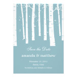 Winter Forest Wedding Save The Date Cards invitations