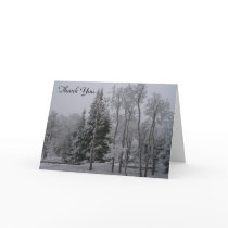 Winter Forest Wedding Thank You cards