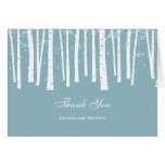 Winter Forest Wedding Thank You Card cards
