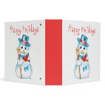 Winter Friends Adorable Snowman and Cardinal Binders