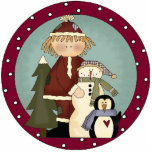 Winter Friends Christmas Tree Ornament Photo Cut Outs