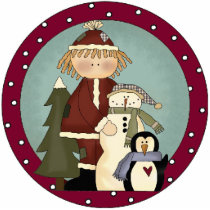 Winter Friends Christmas Tree Ornament photo sculptures