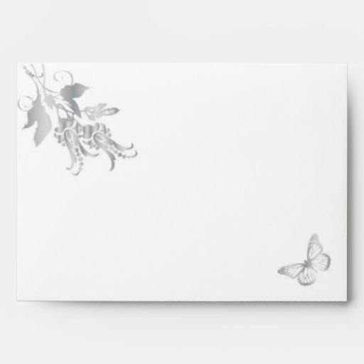 Winter Frost Damask Envelope A7B