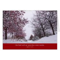 Winter fruit trees cards