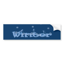 Winter Fun Bumper Sticker bumper stickers