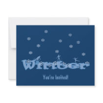 Winter Fun Invitation- Blank by PurelyTextual Winter Fun Invitation- Blank