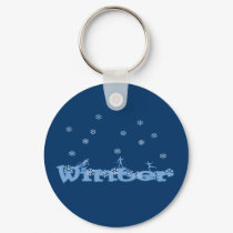 Winter Fun Keychain by PurelyTextual Winter Fun Keychain
